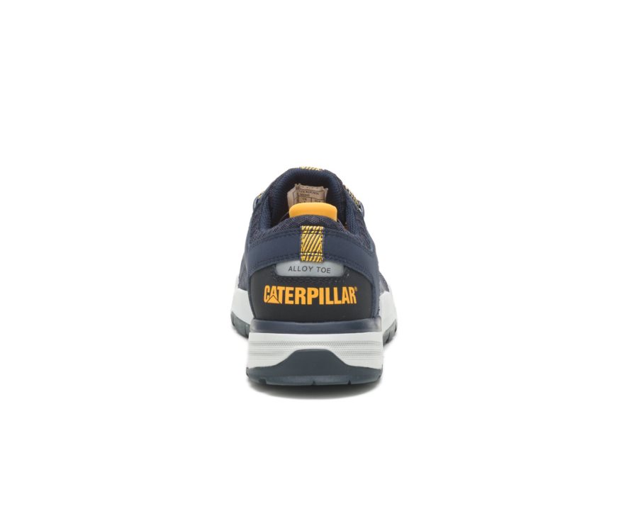 Zapatillas Caterpillar CAT Bolt Alloy Puntera Hombre Azul Marino Amarillo | CAT-093RS