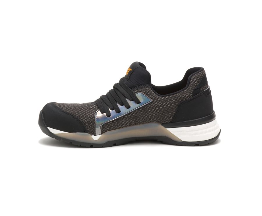 Zapatillas Caterpillar CAT Sprint Textil Alloy Puntera Mujer Negras | CAT-678KH