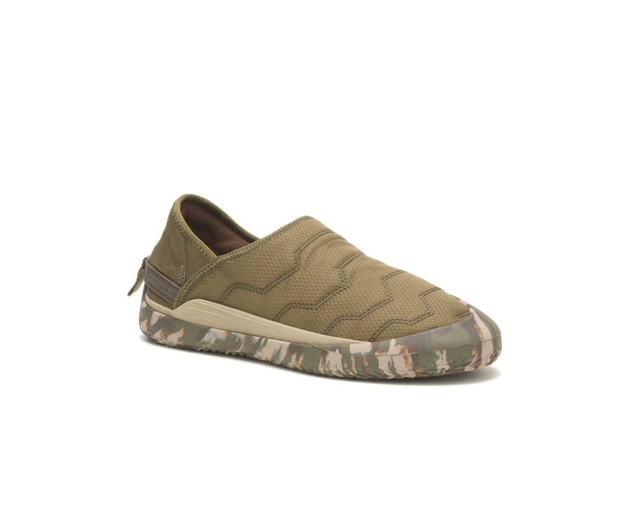 Zapatos Casuales Caterpillar CAT Crossover Slip On Mujer Verde Oliva Oscuro | CAT-766KO