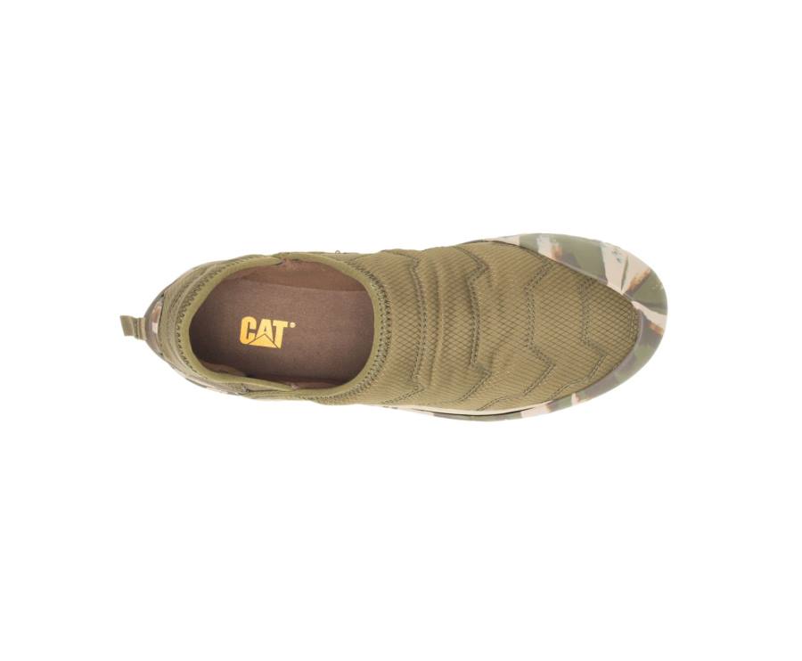 Zapatos Casuales Caterpillar CAT Crossover Slip On Mujer Verde Oliva Oscuro | CAT-766KO