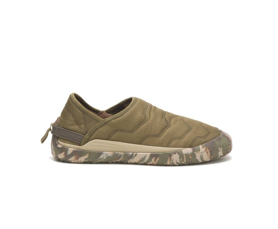 Zapatos Casuales Caterpillar CAT Crossover Slip On Mujer Verde Oliva Oscuro | CAT-766KO