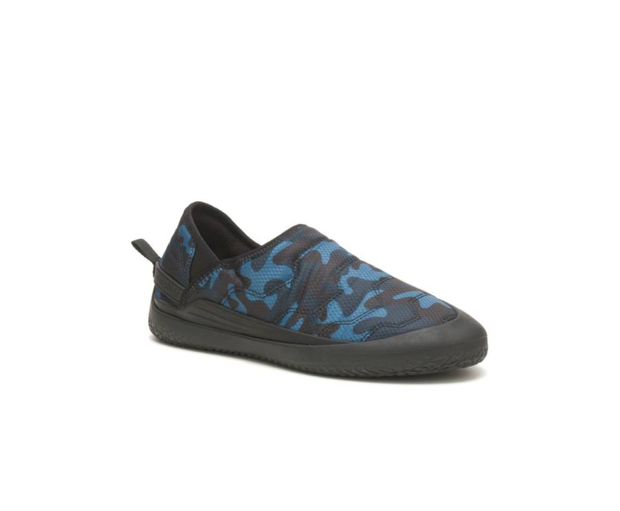 Zapatos Casuales Caterpillar CAT Crossover Slip On Mujer Azules Camuflaje | CAT-775KO