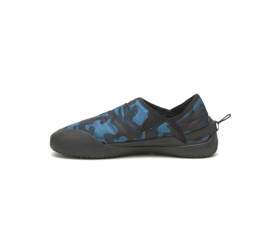 Zapatos Casuales Caterpillar CAT Crossover Slip On Mujer Azules Camuflaje | CAT-775KO