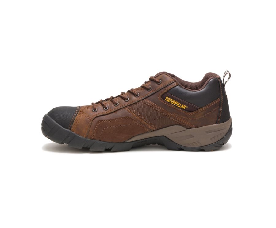 Zapatos De Seguridad Caterpillar CAT Argon Composite Puntera Hombre Marrones Oscuro | CAT-516RK