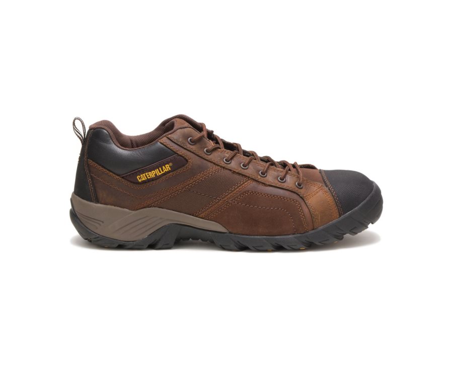 Zapatos De Seguridad Caterpillar CAT Argon Composite Puntera Hombre Marrones Oscuro | CAT-516RK