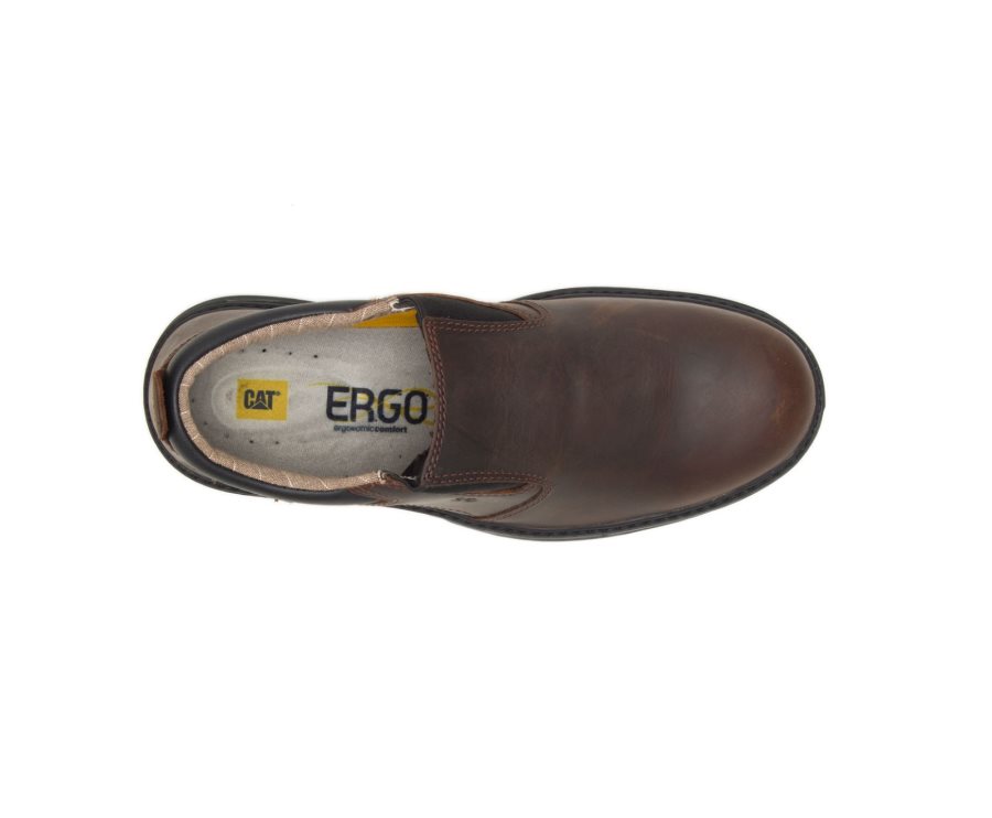 Zapatos De Seguridad Caterpillar CAT Conclude Steel Puntera Hombre Marrones Oscuro | CAT-264UT