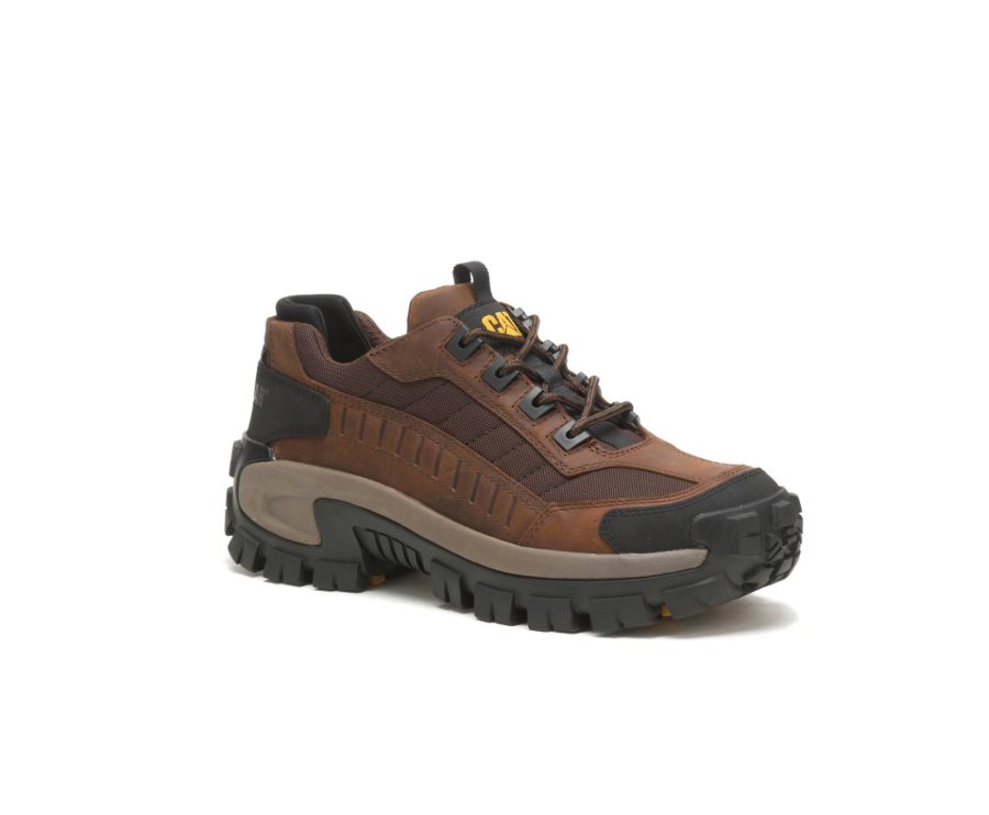 Zapatos De Seguridad Caterpillar CAT Invader Steel Puntera Hombre Marrones Oscuro | CAT-637UT