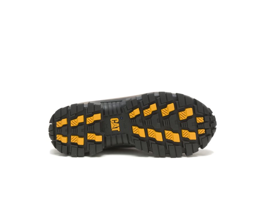 Zapatos De Seguridad Caterpillar CAT Invader Steel Puntera Hombre Marrones Oscuro | CAT-637UT