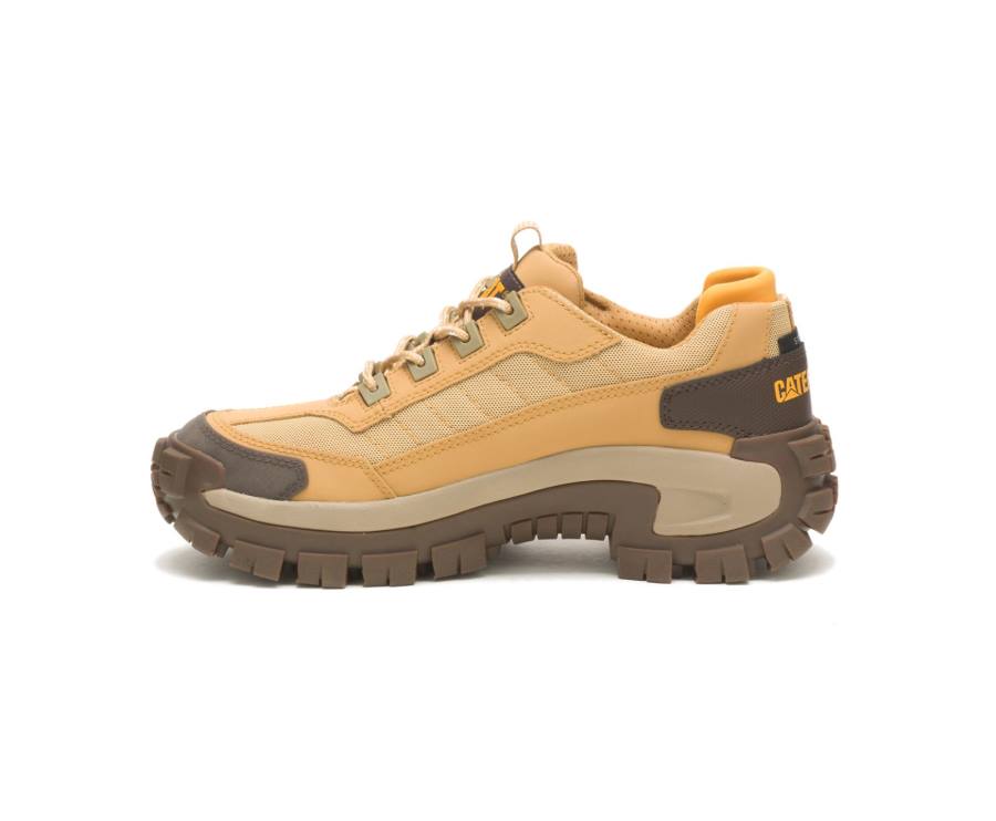 Zapatos De Seguridad Caterpillar CAT Invader Steel Puntera Hombre Marrones Amarillo | CAT-807KO