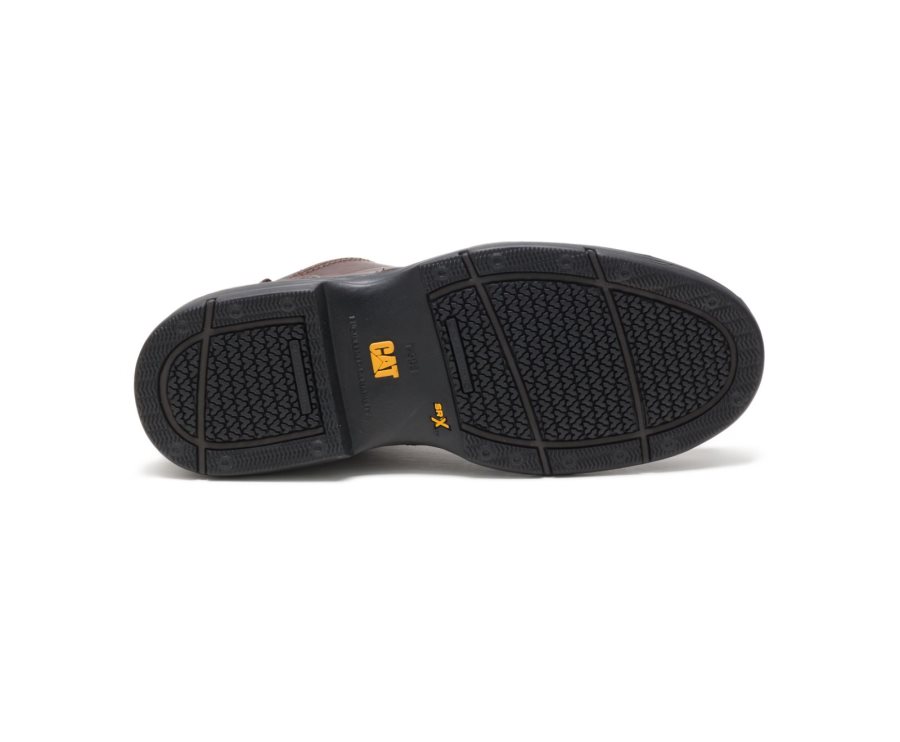 Zapatos De Seguridad Caterpillar CAT Oversee Steel Puntera Hombre Marrones Oscuro | CAT-903AW